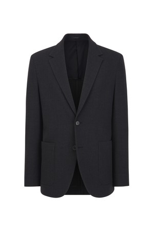 울 블렌드 서커 셋업 자켓 - 차콜그레이(JNJA6B384CG)