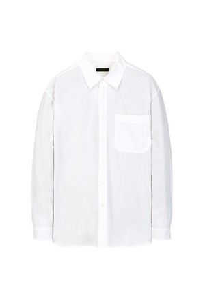 오버핏 워싱 코튼 셔츠 - 오프화이트(JNSH6B301WT)