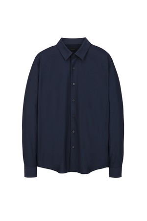 저지 솔리드 베이직 셔츠 - 다크네이비(JNSH6B101N3)