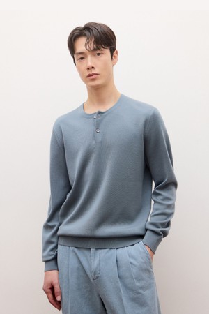 울 헨리넥 니트 - 다크그레이(JNSW6A206G3)