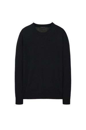 울 크루넥 니트 - 블랙(JNSW6A201BK)