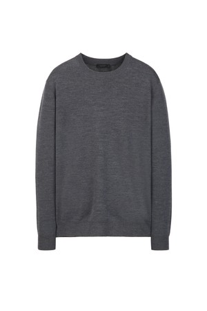 울 크루넥 니트 - 다크그레이(JNSW6A201G3)