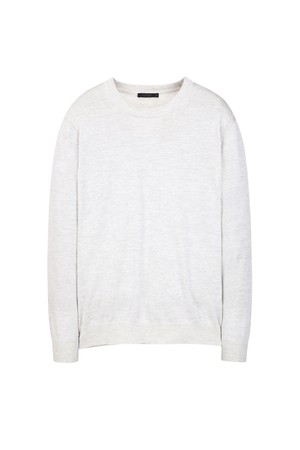 실크 블렌드 크루넥 니트 - 라이트그레이(JNSW6A103G1)