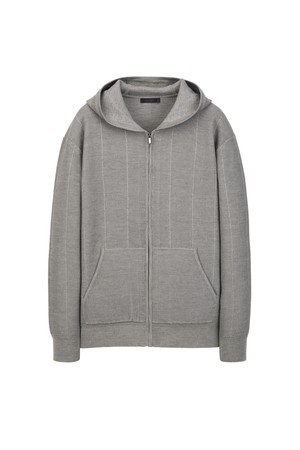 니트 후드 집업 가디건 - 그레이(JNSW6A101G2)