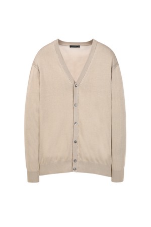 실크 블렌드 니트 가디건 - 베이지(JNSW6A107I2)