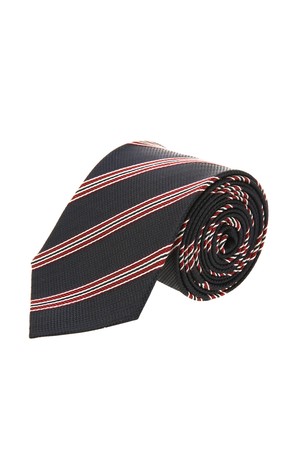 스트라이프 조직감 넥타이 - 라이트 네이비(JNNE6E002N1)