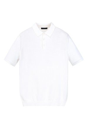 실크 블렌드 카라 니트 - 오프화이트 (JNSW6B301WT)