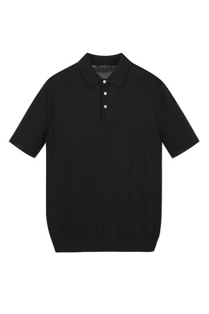 실크 블렌드 카라 니트 - 블랙 (JNSW6B301BK)