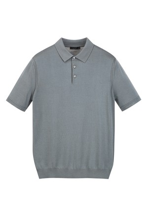 실크 블렌드 카라 니트 - 다크그레이 (JNSW6B301G3)