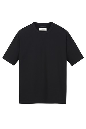 세미오버핏 라운드 티셔츠 - 블랙 (JNTS6B311BK)