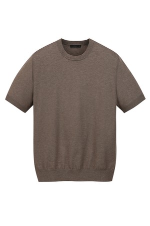 실키 크루넥 니트 - 브라운 (JNSW6B304W2)