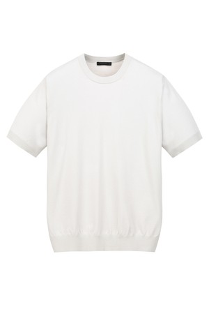 실키 크루넥 니트 - 라이트그레이 (JNSW6B304G1)