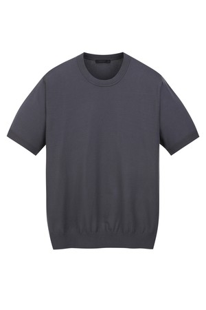 실키 크루넥 니트 - 다크그레이 (JNSW6B304G3)