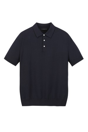 실키 카라 니트 - 다크네이비 (JNSW6B303N3)