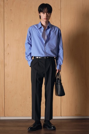 High Wool Blended Comfort Set-up Pants (Charcoal) TNPA6E100CG
