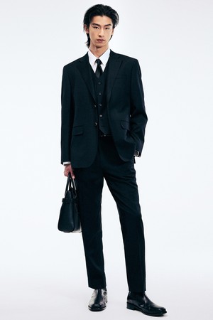 Classic Wool Suit Pants (Black) TNPA6E103BK