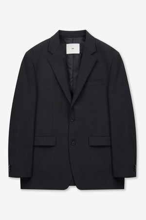 High Wool Blended Comfort Set-up Jacket (Charcoal) TNJA6E100CG