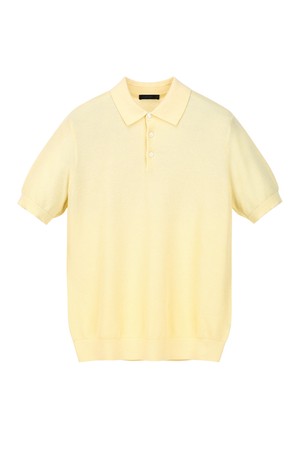 코튼 강연 카라 니트 - 바닐라 (JNSW6B401Y1)