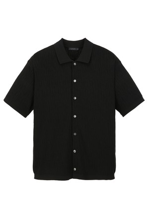 플리츠 카라 가디건 - 블랙 (JNSW6B604BK)