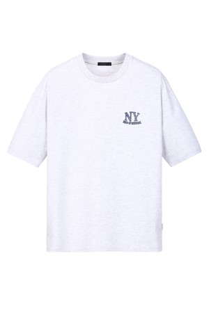 [EXCLUSIVE][NEWYORK PALETTE] SUMMER LEAGUE 그래픽 티셔츠 - 라이트그레이 (JNTS6B702G1)
