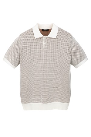 투톤 카라 니트 - 아이보리 (JNSW6B502IV)