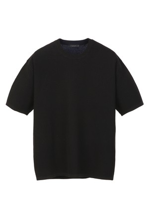 텍스쳐 믹스 크루넥 니트 - 블랙 (JNSW6B504BK)