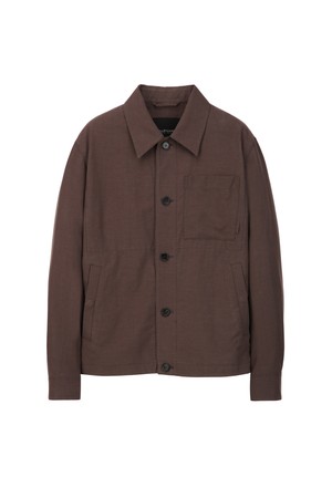 린넨블렌드 셔츠 - 브라운 (JNSH6B501W2)