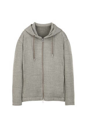 울 멜란지 텍스쳐 점퍼 - 베이지 (JNJU6B407I2)