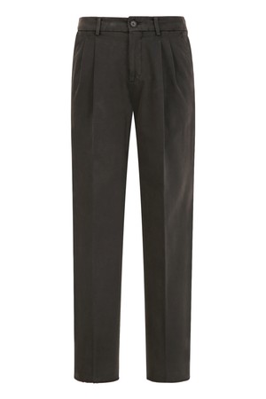[TAPERED FIT]  가먼트다잉 스트링 코튼 팬츠 - 다크그레이 (JNPA6D102G3)