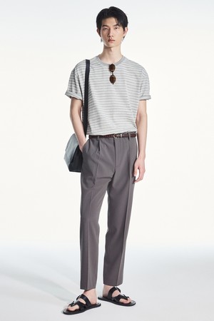 Hard Twist Comfort Pants (Greyish Khaki) TNPA6E203K2