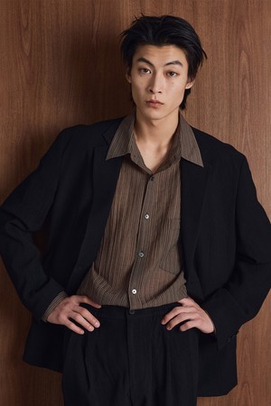 Kinoshita Seersucker Jacket (Black) TNJA6E205BK
