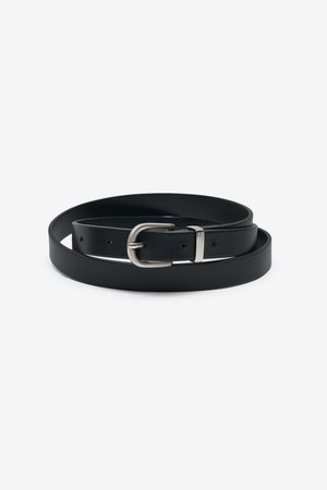 Italy Calf Leather Belt (Black) TNBE6F100BK