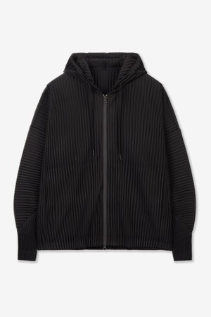 Yoyogi Pleats Hooded Zip-Up (Brown) TNJU6F112W2