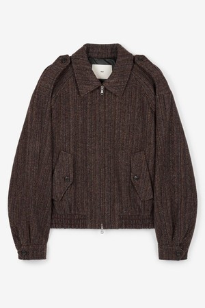 Textured Wool Bluson (Red Brown) TNJU6F108CG