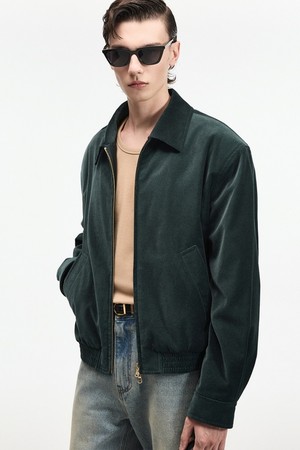 Velvet Blouson Jumper (Green) TNJU6F104E2