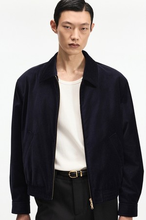 Velvet Blouson Jumper (Navy) TNJU6F104N2