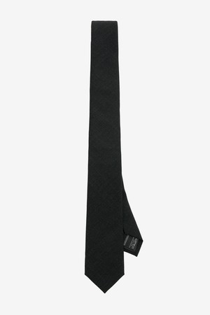 Wool Blend Comfort Slim Tie (Black) TNNE6F100BK