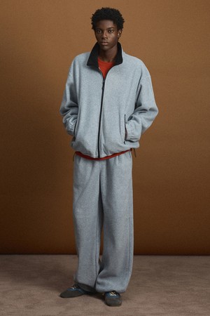 Fleece Wide-Leg Pants (Light Grey) TNPA6F112G2