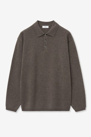 Cashmere Blended Essential Polo Knit Top (Brown) TNSW6F110W2