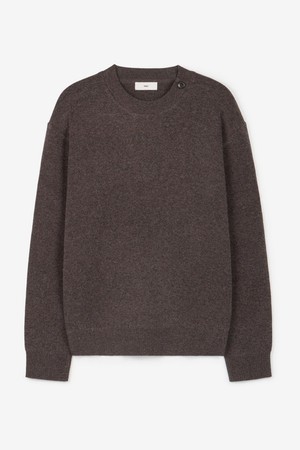 Button Detail Knit Top (Brown) TNSW6F104W2