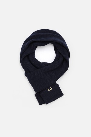 SLEEVE MUFFLER / LAMBS WOOL / HT NAVY