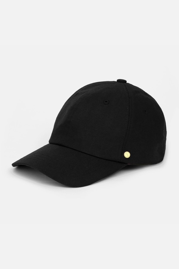 UNDERCONTROL STUDIO - 모자 - 6PANNEL BALL CAP / LINEN / BLACK