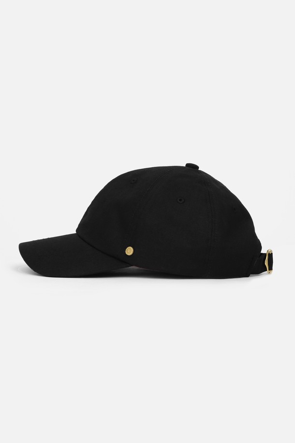 UNDERCONTROL STUDIO - 모자 - 6PANNEL BALL CAP / LINEN / BLACK