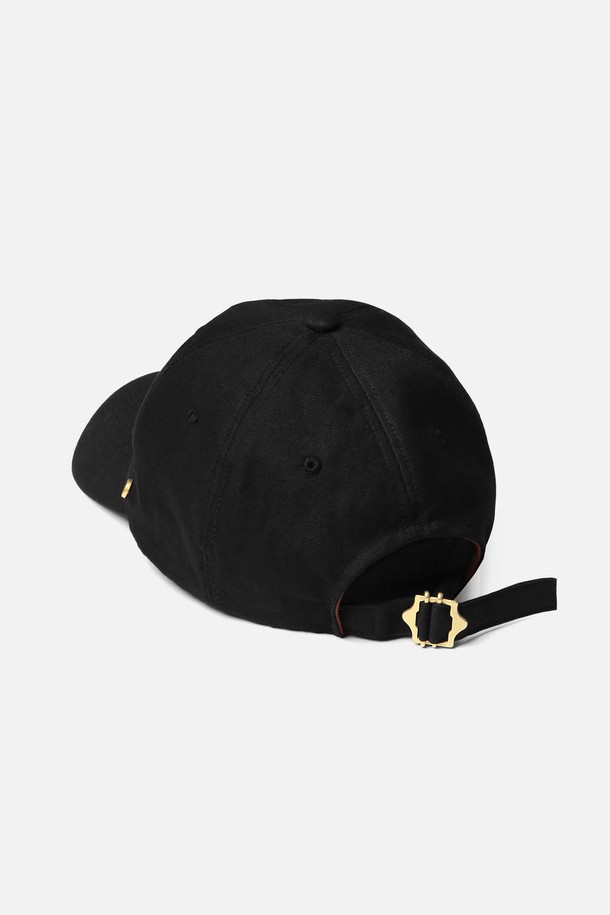 UNDERCONTROL STUDIO - 모자 - 6PANNEL BALL CAP / LINEN / BLACK