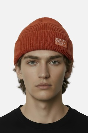 겨울 숏비니 BEANIE / MONK FIT / ORANGE