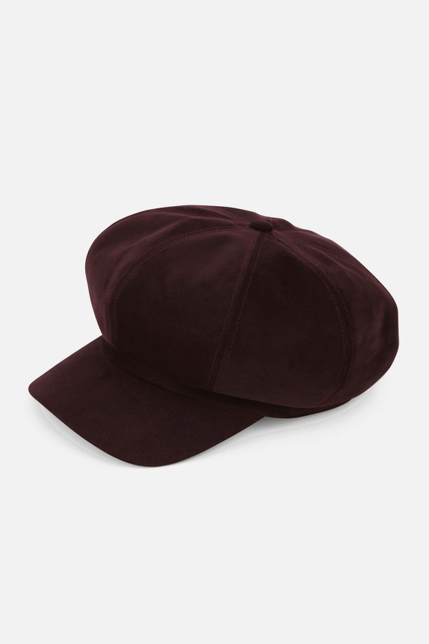 UNDERCONTROL STUDIO - 모자 - CASTRO BERET / T SUEDE / D WINE