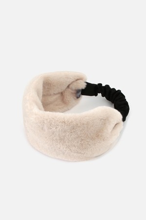 SINGLE HAIR BAND / FUR / IVORY