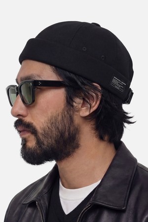 코튼 브림리스캡 MOLD CAP / TWILL COTTON / BLACK
