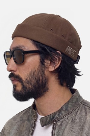 코튼 브림리스캡 MOLD CAP / TWILL COTTON / D BROWN