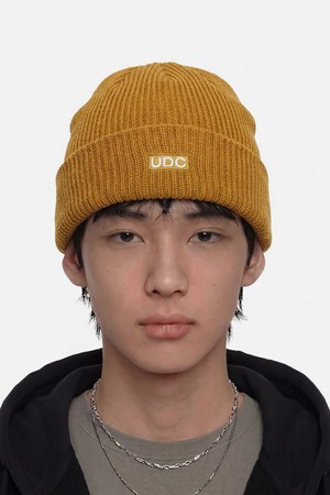 루즈핏 비니 BEANIE / LONG TAIL / BOX LOGO / D MUSTARD
